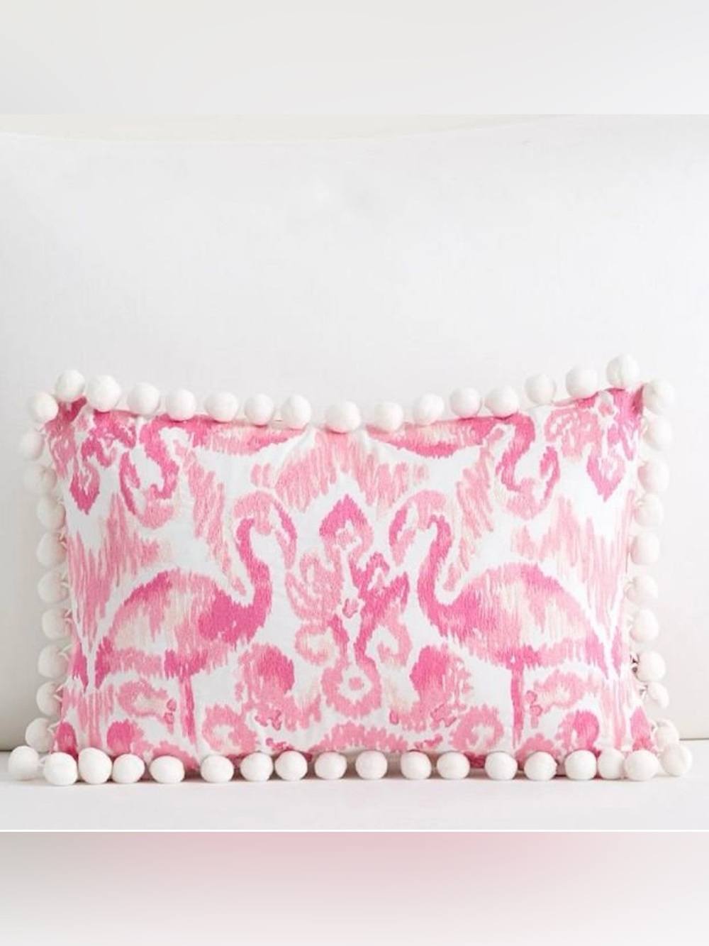 Lilly Pulitzer Pottery Barn Reversible Beach Bathers Ikat Lumbar Pillow 🦩